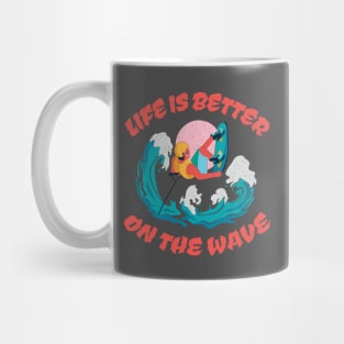 Wakeboarding "Life is better on the wave" Quote Mug